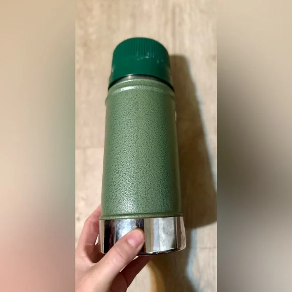 Vintage Stanley Aladdin Thermos 24 Oz A-1350B Wide Mouth Green - Picture 4 of 12